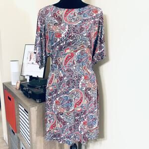 BCBGMaxazria Midnight Paisley Dress  XS